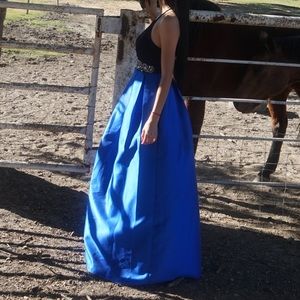 Blue prom dress
